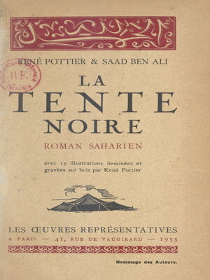 cover image of La tente noire